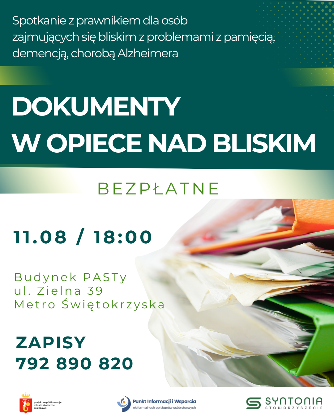 Dokumenty w opiece nad bliskimi