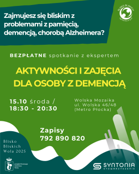 Aktywność i zajęcia dla osoby z demencją