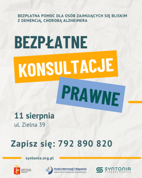 Zaproszenie do skorzystania z bezpłatnych konsultacji prawnych