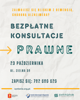 bezpłatne porady prawne dla opiekunów rodzinnych osób z demencją